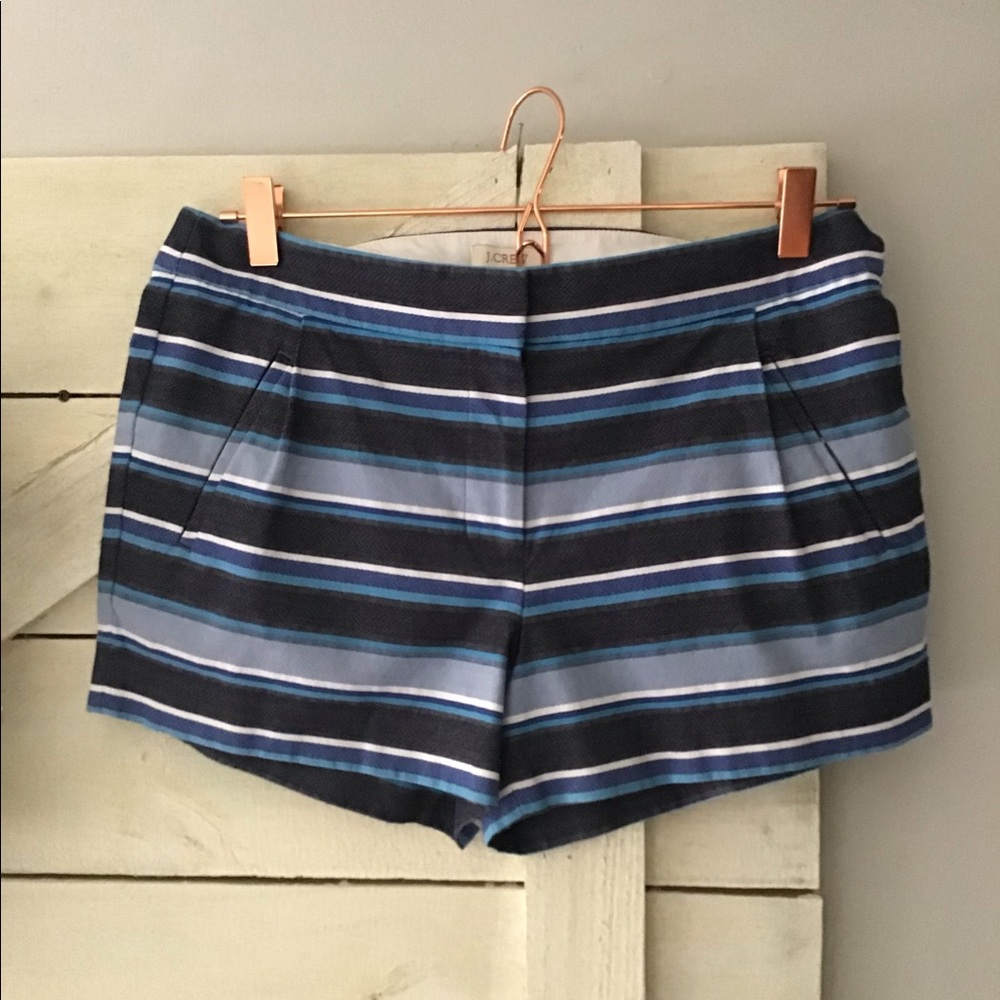 J. Crew blue striped shorts 6